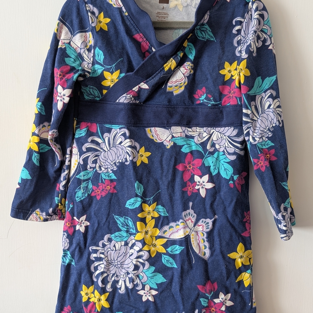 Tea Collection Butterfly Mock Wrap Dress